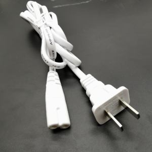 Özel Uzunlukta Siyah Bakır Güç Kaynağı Kablosu 220V 18AWG <span class=keywords><strong>2</strong></span> Uçlu AC Kablo - Product Image 2