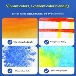 Boîte de 12 couleurs de peinture <span class=keywords><strong>aquarelle</strong></span> solide <span class=keywords><strong>Marie</strong></span>'s, outils de peinture - Product Image 3