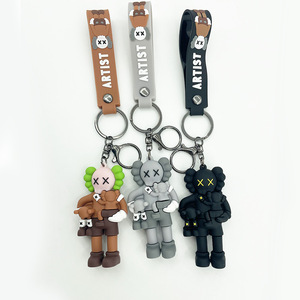 Quá Khổ Thời Trang Thân Thiện Với Môi Không Độc Hại <span class=keywords><strong>Silicone</strong></span> <span class=keywords><strong>Keychain</strong></span> Hợp Thời Trang Thương Hiệu Vài Ôm Búp Bê Túi Mặt Dây Chuyền Carabiner Mới - Product Image 3