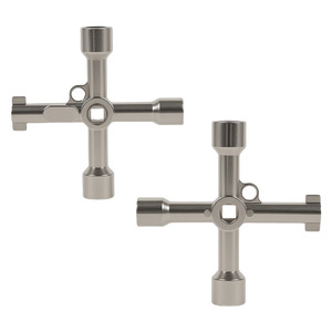 Clé triangulaire interne pour armoire de commande électrique d'ascenseur, clé cruciforme, outil polyvalent pour clé de vanne de compteur d'eau - Product Image 1