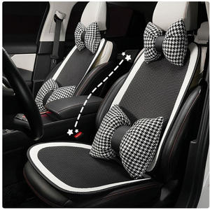 Nouvel accessoire intérieur 2026 pour voiture : coussin de soutien lombaire pour dossier de siège, oreiller de nuque et coussin de siège pour femmes - Product Image 1