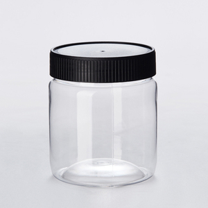 250ml Pet Plastic Mason Jar Food Grade Peanut Butter Plastic Jars with screw lid