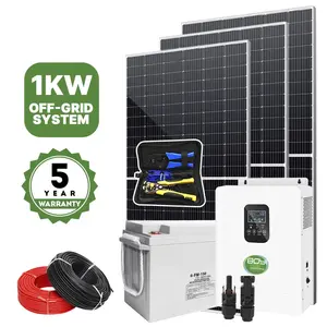 BOYI Bodenmontage-Solar panel lädt 1kW 3,2 kW 5 kW netz unabhängige Solaranlage auf