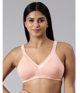 Soutien-gorge de maintien et de couvrance de haute qualité pour femme, à bonnets couvrants, sans armatures, design sans coutures, en tissu doux et respirant, lingerie pour usage quotidien - Product Image 1