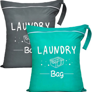 Bolsa de Almacenamiento de Tela con Logotipo Personalizado, Gran Capacidad, Lavable, con un Solo Bolsillo, Impermeable, con Separación para Artículos Secos y Húmedos, para Viajes - Product Image 6