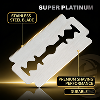 Lames de rasoir en acier inoxydable à double tranchant Super Platinum de haute qualité, 10 pièces/boîte
