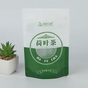 Kantong teh Matte kualitas tinggi dengan ritsleting Cina diproduksi untuk penjualan makanan