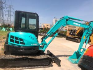 รถขุดขนาดเล็ก Kobelco SK55SR 5 ตัน มือสอง พร้อมเกียร์และมอเตอร์ อุปกรณ์ก่อสร้างสำหรับงานดิน - Product Image 3