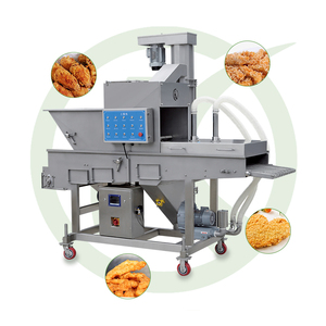 Operación simple Hamburguesa Patty Meet Patty Pollo Nuggets Palomitas de maíz Máquina empanadora Máquina trituradora de migas de pan - Product Image 3