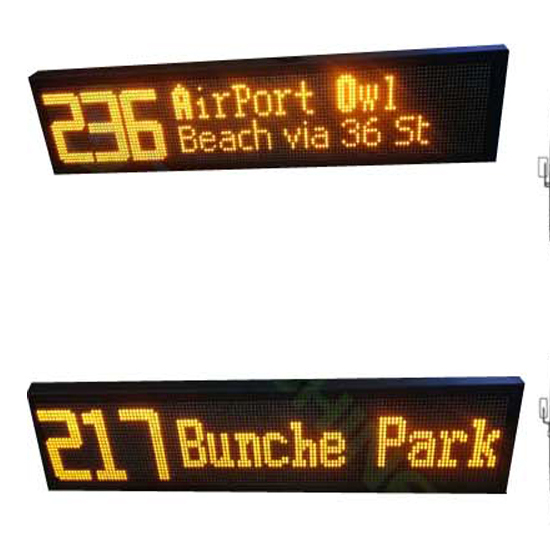 Bus LED Screen for Bus Route Sign Rolling Text Led Display Bus Led Destination Sign Board