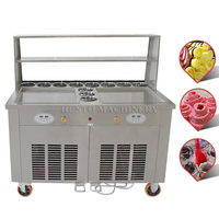Machine de rouleaux de crème glacée frite à la poêle de congélation/rouleau de machine à crème glacée frite/machine à crème glacée frite pour l'Australie