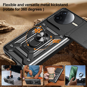 Funda protectora de lujo para cámara de teléfono móvil con soporte de anillo funda protectora trasera para Redmi K80 Poco F7 Pro F7 Ultra - Product Image 6