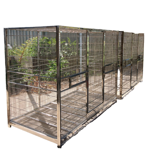 LIZE PET Klassieke Stijl RVS Stapelbare Vogelkooien SUS304 Grote Papegaaienkooien Te Koop Dierenprint - Product Image 1