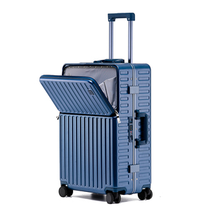 20 Inch <strong>Light</strong> <strong>Weight</strong> 4 Wheel PC Hardshell Carry-on <strong>Luggage</strong> with Front Pocket &amp; USB-Durable Business Trolley - Product Image 6