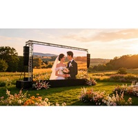 Pantalla LED de Alquiler con Gabinete de Plástico ABS y Paso de Píxeles P3.91, Fondo de Escenario LED, Video Wall LED para Eventos, Conciertos y Exposiciones