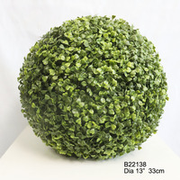 Künstliche Pflanzen Buxus Half Cypress Ball UV Home Dekoration Frontgate Buchsbaum Topiary Baum im Topf Bonsai Green Leaf
