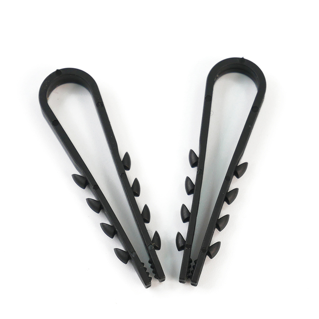 Effective Adjustable Nylon Plastic Cable Clips Wire Rope Clamp for Electrical Wiring Fixed Installation Cable Management