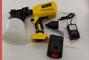 Pistolet de pulvérisation électrique <span class=keywords><strong>sans</strong></span> <span class=keywords><strong>fil</strong></span> HVLP 21V à batterie lithium, 3000psi 400W, professionnel, détachable, pour bricolage, avec gobelet de 800ml - Product Image 6