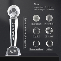 Trophées sportifs portables en cristal de haute qualité gravés au laser sur mesure pour événements multisports et cadeaux promotionnels