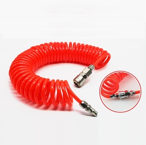 CHYF kompresör hava araçları yüksek basınç PU boru gaz bahar pnömatik Spiral boru PU-8 * 5-6M 9M 12M 15M - Product Image 2