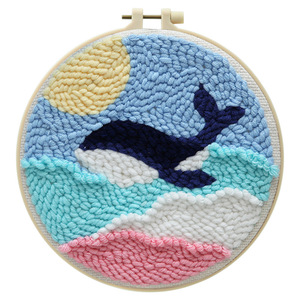 Đấm Kim Hoàn Chỉnh Kit Dễ Dàng Tự Làm May Vá Len <span class=keywords><strong>Cross</strong></span> <span class=keywords><strong>Stitch</strong></span> Chọc Ma Thuật Thêu Kim Kit Cho Người Mới Bắt Đầu Trang Trí Nội Thất - Product Image 5