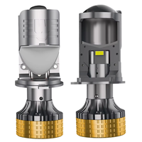Nouveautés T90Pro 220W Ampoule de projecteur de voiture, ampoule de phare laser, mini lentille de lumière LED Bi H4, projecteur de phare LED