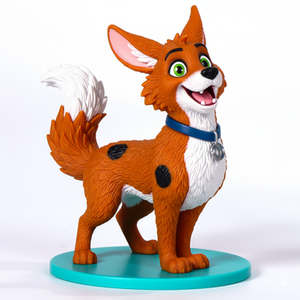 Promosyon İçin Kaliteli Özel 3D PVC Vinil Oyuncak Köpek Hayvan Modeli Çizgi Film Tarzı Aksiyon Figürü - Product Image 1