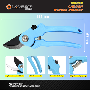 Sécateur professionnel robuste 551050 avec lame en acier au carbone tranchante et poignée ergonomique pour la taille des arbres de jardin - Product Image 3