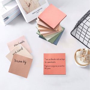Assorted Morandi Paper Sticky Notes Set-6 Colors Self-Adhesive <b>Memo</b> <b>Pads</b> for Office Organization & School Stationery - Product Image 5