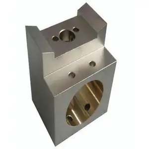 Individuelle CNC-Bearbeitung milder Stahl fräsen Aluminium eloxierter Edelstahl-Luftventilblock