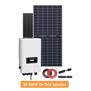ระบบพลังงานแสงอาทิตย์แบบต่อเนื่อง 30KW 40KW 50KW 70KW 100KW ระบบโซลาร์เซลล์แบบเชื่อมต่อกับระบบไฟฟ้า 3 เฟส MPPT สำหรับใช้งานเชิงพาณิชย์ - Product Image 2