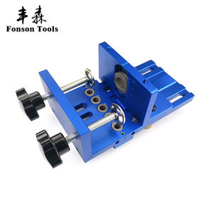 Kit de gabarit de perçage multifonctionnel pour le travail du bois, guide de perçage réglable pour la connexion de meubles, outils de <span class=keywords><strong>menuiserie</strong></span>, gabarit de trou de poche - Product Image 3