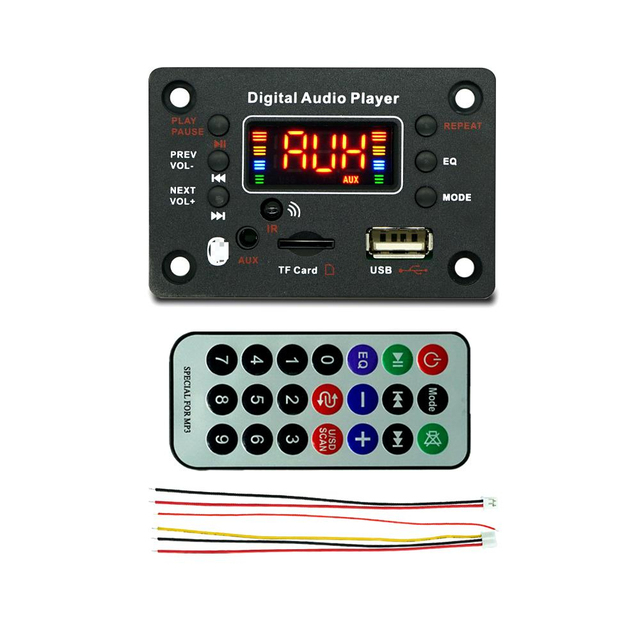 12V MP3 Blue tooth 5.0 audio decoder USB TF FM Radio Module car speaker motherboard accessories decoder module Car audio module