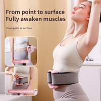 Ceinture de massage électrique 2-en-1 portable à vibrations pour la taille, l'abdomen, les jambes, les bras et le corps entier, amincissante et rechargeable