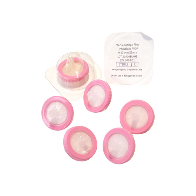 Membrane Syringe Filter 0.22 Micron Sterile MCE PES PTFE PVDF RC CA GF Nylon Syringe Filters