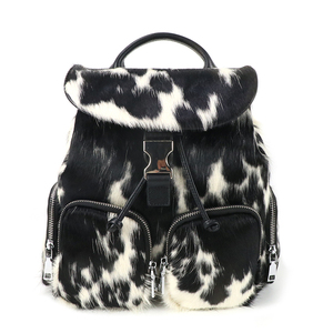 Premium Plush Texture Original Designer <b>Backpack</b> Fashion Cow Print Travel <b>Backpack</b> with Adjustable Straps - Product Image 1