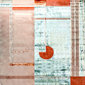 Tapis artisanal en laine et soie de style persan, écologique, à poils moyens, sur mesure pour la maison, l'hôtel et le bureau - Product Image 3