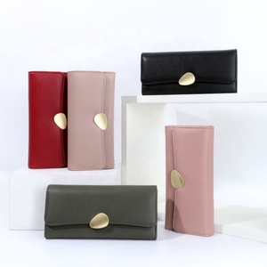 Sac à main en PU grande capacité pour femme, porte-cartes multiples, portefeuille long à fermeture ouverte, portefeuille vintage pour téléphone portable pour femme - Product Image 6