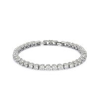 Bague classique en diamant rond brillant cultivé en laboratoire, or massif 14K 18K, style de luxe, bracelet tennis solitaire