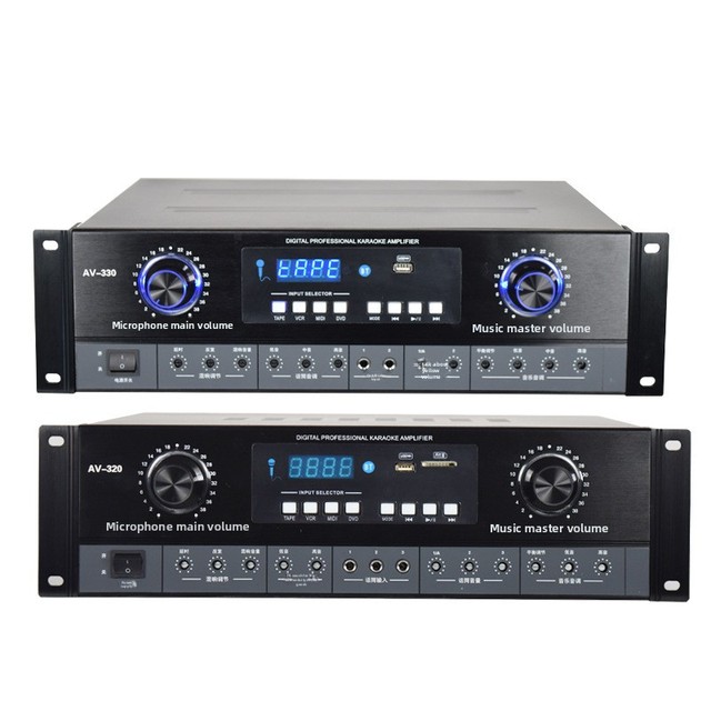 High Power Bluetooth Amplifier Professional Karaoke KTV Stage Conference Audio Amp for Passive Speaker System