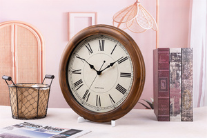 Orologio <span class=keywords><strong>da</strong></span> Parete in Legno Stile Europeo Design di Lusso Arredamento Casa Soggiorno Orologio <span class=keywords><strong>da</strong></span> Parete Antico - Product Image 3