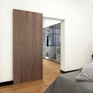 Puerta Corredera de Madera de Nogal Estándar Europeo, Puerta Corredera Interior Invisible, Puerta Corredera Oculta Invisible, Puerta Corredera Plana Invisible - Product Image 4