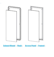 RUIBOYOU Diffuseur d'air carré moderne en acier pour cloison sèche, grille de retour d'air CVC, cache décoratif pour grille murale, réglable et facile à installer