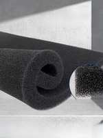 Polyuréthane nid d'abeille poussière filtre éponge compresseur d'air ignifuge biochimique maille feuilles de mousse Service de coupe personnalisé