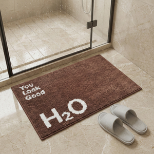 Tapis <span class=keywords><strong>de</strong></span> <span class=keywords><strong>salle</strong></span> <span class=keywords><strong>de</strong></span> <span class=keywords><strong>bain</strong></span> <span class=keywords><strong>de</strong></span> luxe Oop Pile 40x60cm, motif You Look Good H2O, antidérapant, absorbant l'eau, citation amusante, pour la maison - Product Image 2