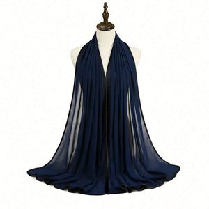Écharpe en mousseline de soie douce et respirante pour femmes, hijab musulman islamique, abaya toutes saisons - Product Image 5