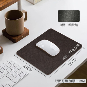 <b>Large</b> Cowhide Leather Desk <b>Mat</b> Rectangle 0.18cm Thick Oil Proof Waterproof Heat Insulating For Office Gaming Tea Table - Product Image 3