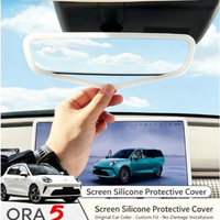 Pour ORA 5 Good Cat 2026 – Coque de rétroviseur en silicone, protection décorative, installation facile, accessoires auto, garniture de rétroviseur