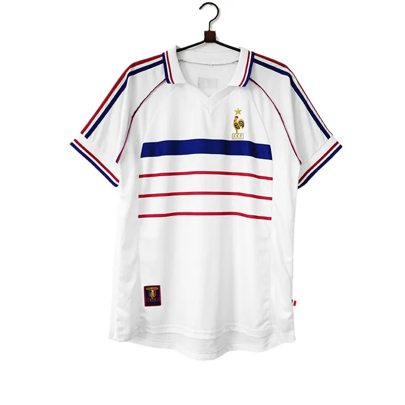 Camisetas vintage populares del equipo nacional del Club de casa y de visitante camisetas de un solo top de fútbol para hombres