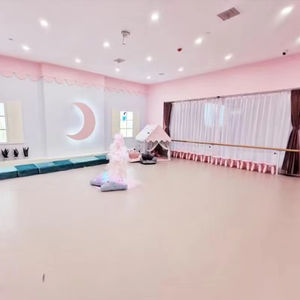 Suelo Deportivo de PVC Gris Blanco de 3.5mm y 5mm de Grosor para Pilates, Yoga, Ballet y Danza - Product Image 5